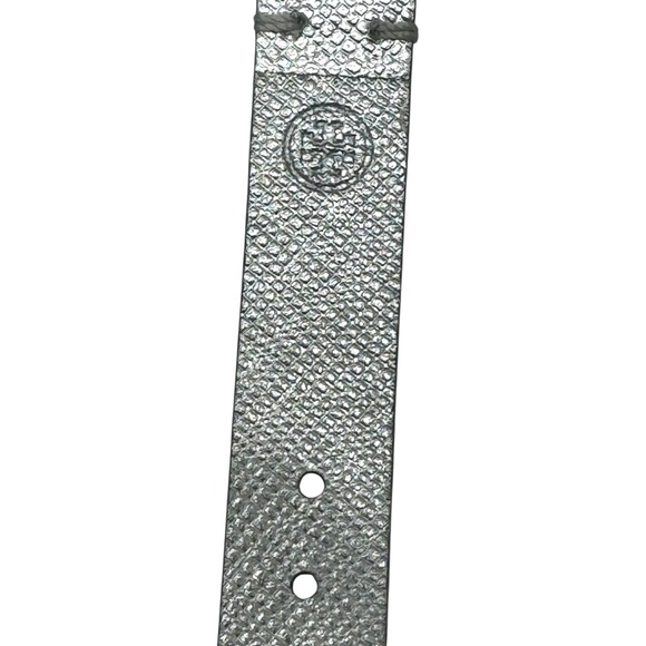 TORY BURCH SILVER CASE & SILVER LEATHER STRAP FITBIT BRACELET - Picture 12 of 14